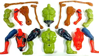 Assemble Siren Head VS Spiderman VS Hulk Smash Avengers Superhero Toys