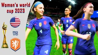 FIFA 23 | USA vs Netherlands | FIFA women's world cup au-nz 2023 | group stage | pc gameplay