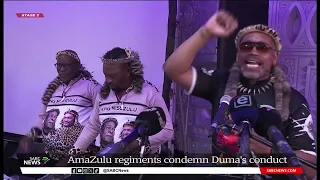 AmaZulu regiments condemn Duma's conduct, demand apology