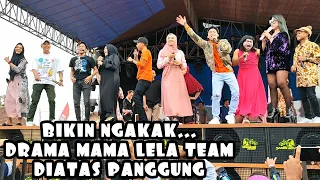 Keren...aksi mama lela team diatas panggung bersama brewog audio bikin ngakak