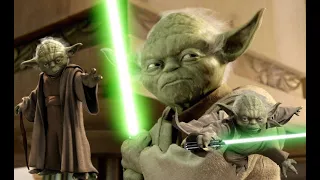 All Fight and Power Scenes Yoda from the films Ep.1- Ep.9 (Star Wars)