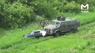 Украинские диверсанты расстреляли машину с мирными жителями