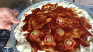 Пицца на мангале. Секрет вкуснейшей пиццы на дровах.