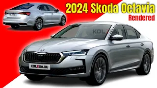 2024 Skoda Octavia Facelift Rendered