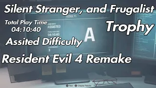 Resident Evil 4 Remake - Silent Stranger, and Frugalist Trophy