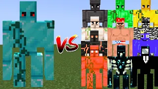 DIAMOND GOLEM vs ALL GOLEMS - Minecraft Mob Battle || Diamond Golem Vs Iron Golem Vs Netherite Golem