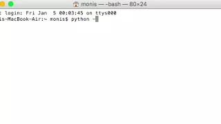 Checking Python Version on Mac