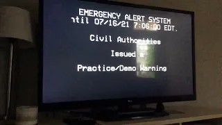 [EAS #8] [VERY RARE] (RARE CVA RELAY) EAS PRACTICE/DEMO WARNING on LG TV! (7/2021)