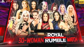WWE 2K23 (PS5) - 30 WOMAN ROYAL RUMBLE MATCH | WWE ROYAL RUMBLE 2023 [4K 60FPS HDR]
