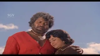 Tiger Prabhakar Happy With Manjula's Good Work | Chellida Raktha Kannada Movie Scene