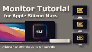 Run Six Displays on M1, M2, M3 Macs Apple Silicon (Mac Mini, Macbook Air, Macbook Pro) #WorkFromHome