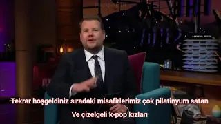 [Türkçe altyazılı]   BLACKPİNK - LATE LATE SHOW WİTH JAMES CORDEN