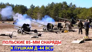 К пушкам Д-44 Украина получила польские снаряды