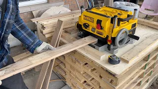 DeWalt DW735 Planer in Action