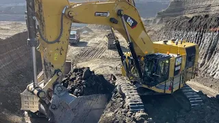 Caterpillar 6015B Excavator Loading Trucks With Two Passes - Sotiriadis Mining Works