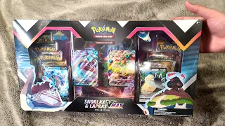 VERY LUCKY POKEMON CARDS BOX! OPENING SNORLAX AND LAPRAS VMAX COLLECTION