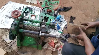 How to driveshaft work and main bearing replace in mini sugarcane crusher ( Part-2)