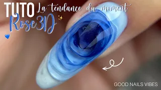Tuto nail art Rose 3D acrygel nail trend