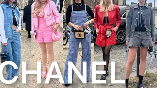 CHANEL Paris fashion week 2023 2024/Chanel paris street style street fashion