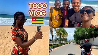 Exploring Lome Togo with My African American Friend | Motor Bike, Food and Beach! | Togo Vlog