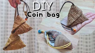 EP207 : DIY Triangle Coin Pouch | Pyramid pouch No zipper