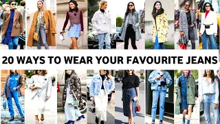 20 Ways to Wear Your Favorite Jeans | spring lookbook 2024 | Spring trends 2024 #springhaul