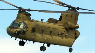 [4K] Impressive CH47F Chinook | nice arrivals at Gilze Rijen