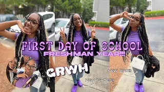 First Day of School | Freshman Year!!! | GRWM