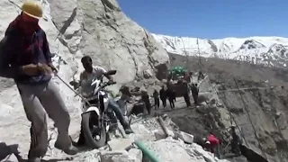 Landslide at Malling BRO saving lives in Spiti valley