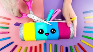 🤩 TESTANDO DIYS E TRUQUES DO TIKTOK E CONHECENDO UM BRINQUEDO NOVO! ✏️ 3 Ideias de Estojos Criativos