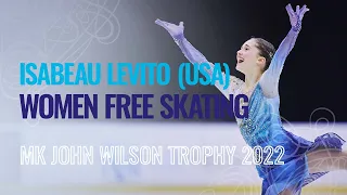 Isabeau LEVITO  (USA) | Women Free Skating | Sheffield 2022 | #GPFigure