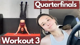 This was FUN! But I messed up // Full CrossFit Quarterfinals Workout 3 (Average athlete)