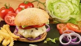 Grilled Cheeseburger mit selbstgemachter Burger-Sauce