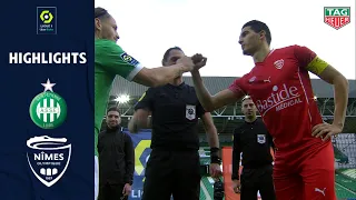 AS SAINT-ÉTIENNE - NÎMES OLYMPIQUE (2 - 2) - Highlights - (ASSE - NO) / 2020-2021