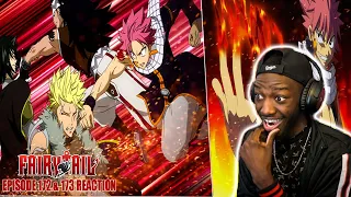 Battle of the Dragon Slayers Natsu & Gajeel Vs Sting & Rouge Reaction | Fairy Tail Ep 172 - 175