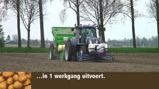Aardappels poten in één werkgang voor Aardappeldemodag 2014 - akkerwijzer.nl