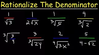 Rationalize The Denominator