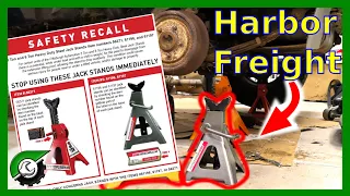 Don't DIE Under Your Car!! Harbor Freight Jack Stand Recall