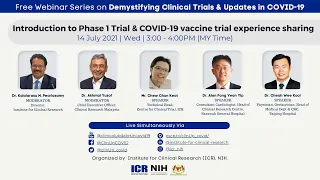 S3E1 - Introduction to Phase 1 Trial & COVID-19 vaccine trial experience sharing