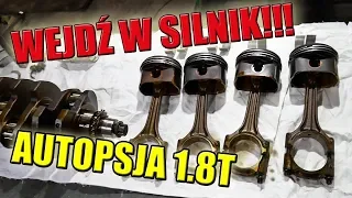 SILNIK OD ŚRODKA, CO TAM JEST TAKIEGO?? 1.8 TURBO JAK NOWY Z FABRYKI, PRAWIE...