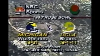 1983 Rose Bowl #5 UCLA vs #19 Michigan No Huddle