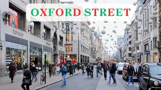 Oxford Street On Christmas Eve (Busiest Shopping Day of The Year) London Walking Tour | 4K HDR