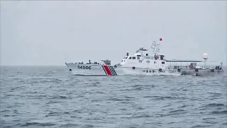 Fujian coast guard conducts drill around islands of Wuqiu and Dongyin