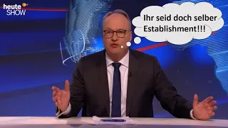 Heute Show (ZDF) mit Anti-AfD Jubiläumspropaganda zum 10-jährigen Bestehen.