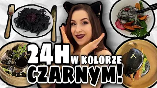 CAŁY DZIEŃ JEM TYLKO CZARNE JEDZENIE!🖤CHALLENGE🖤