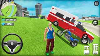 Go to Town 6 - Transport Bus & Bike Driving in an Open World Game - 2024 Android Gameplay