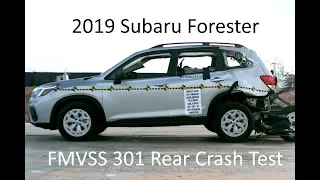 2019-2022 Subaru Forester FMVSS 301 Rear Crash Test (50 Mph)