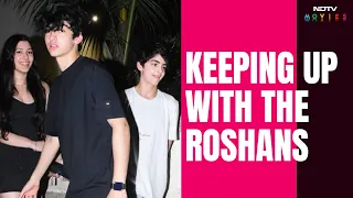 Hrithik Roshan's Sons Hrehaan And Hridaan Spotted In The City