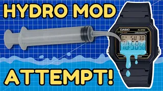 ⌚ Casio W217H HYDRO MOD Attempt! 💧 SUCCESS or FAIL?! 😨