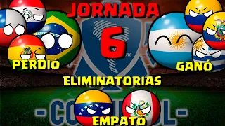 JORNADA 6 Eliminatorias CONMEBOL  countryballs